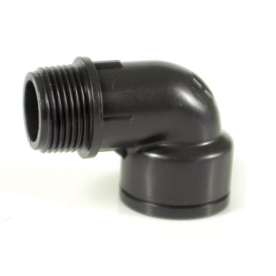 Műanyag menetes könyök idom 5/4" x 5/4" BK