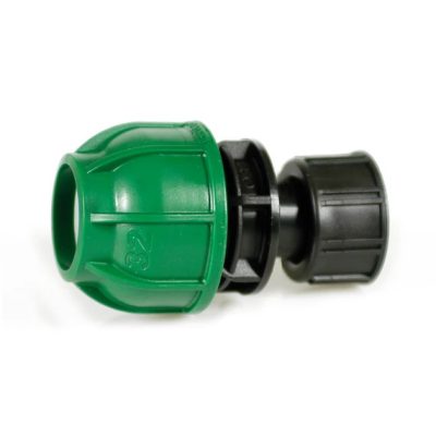 Szelepkötő egyenes idom KPE 32 x 1" hollander