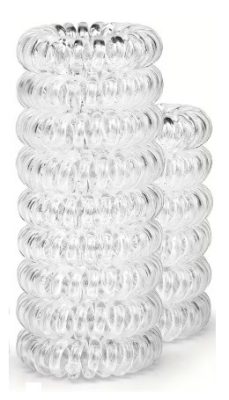 Hair Power csavart szilikon hajgumi, átlátszó, 1 db