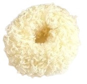 Hair Power plüss hajgumi, ekrü