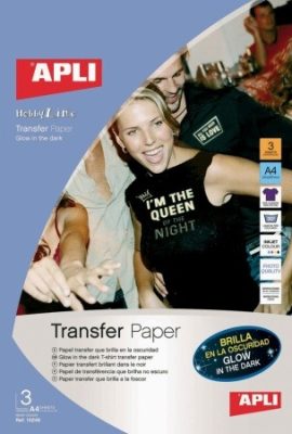 Apli Vasalható tintasugaras fólia - sötétben világító 3ív/cs Ref.10248