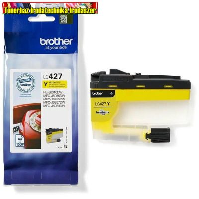 Brother LC427Y tintapatron eredeti 1,5K yellow