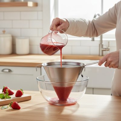 Spiccszűrő-kínai szűrő 14 cm, rozsdamentes - De buyer