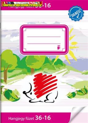 Füzet kisalakú 36-16 A/5 hangjegy SÜNI Kotta füzet SULIKÉSZ (ének)