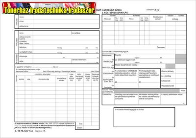 Kiküldetési utasítás és költségelszámolás , 25x2, A4, VITORIA B.18-70