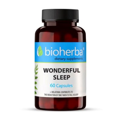 WONDERFUL SLEEP™ - Fokozott Alvásminőség & Gyorsabb Elalvás - L-Teanin & Melatonin - 60 Kapszula - Bioherba