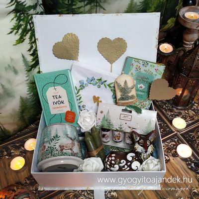 Tea ajándékcsomag erdei hangulatban – Egy csésze tea Rókakoma teakönyvtárában