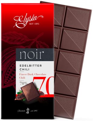 Elysia Noir 70% Chilis Étcsokoládé tábla 100g