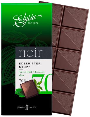 Elysia Noir 70% Mentolos Étcsokoládé tábla 100g
