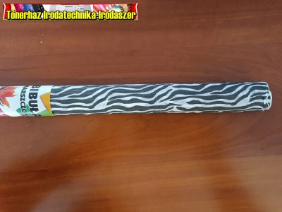 Krepp papír 50x200 cm - ZEBRA -
