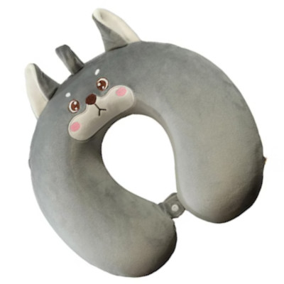 UtazóPajti wolf memóriahabos gyerek nyakpárna