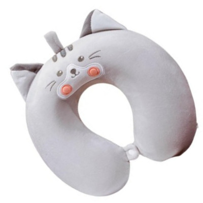 UtazóPajti cica memóriahabos gyerek nyakpárna