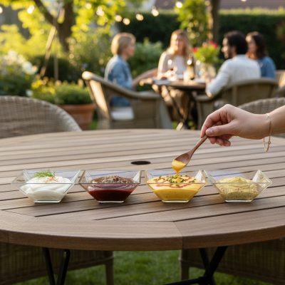 Ming üveg salátástál 100 ml szögletes 8x8x4,5 cm - 6 db-os csomag