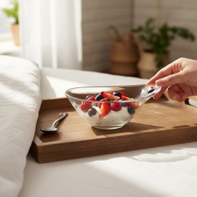 Practica üveg salátástál 12 cm, 6 db-os csomag - Borgonovo