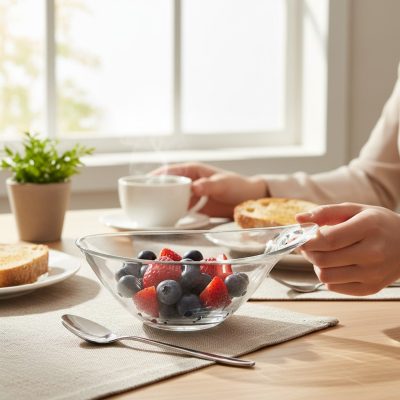 Practica üveg salátástál 10 cm, 6 db-os csomag - Borgonovo