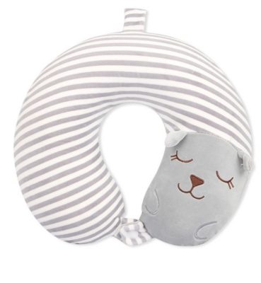 Gyerek memóriahabos nyakpárna csíkos kutyus