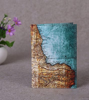 Útlevéltartó tok térkép