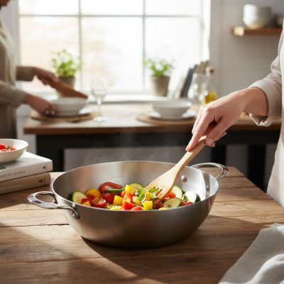 Mineral B 24 cm-es Vasserpenyő, mély, két füles, de Buyer