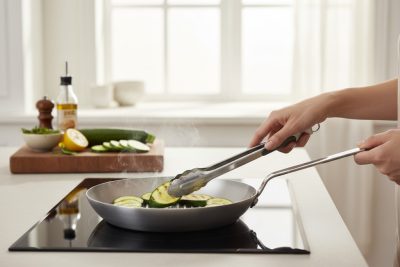 Prémium Mineral B Vasserpenyő Grillezéshez 26 cm-es – De Buyer tartós, természetes bevonatú, kiváló hővezető képességű serpenyő