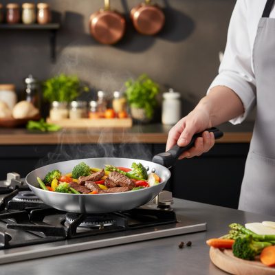 Vasserpenyő levehető TWISTY nyéllel, 28 cm, Mineral B, de Buyer