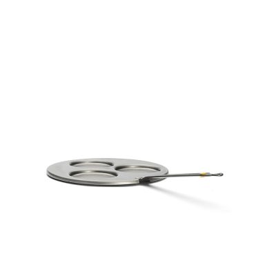 Palacsintasütő, 3 fészkes blini, 27 cm, Mineral B, de Buyer, vas