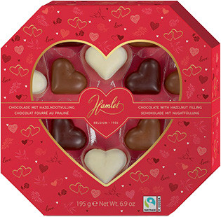 Hamlet Mogyorós Praliné Válogatás Szív 195g