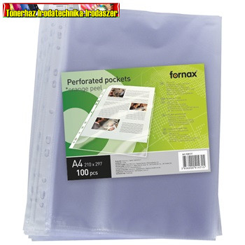 A/4 Lefűzhető tasak FORNAX (genotherm) 40 mikron 100db narancsos (bugyi) (lefűzhető genotherm)