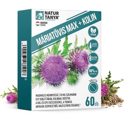 Natur Tanya Máriatövis Max+Kolin kapszula 60 db