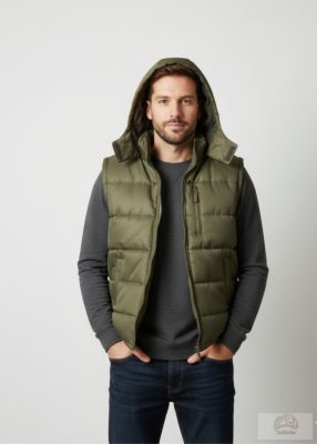 Férfi vastag mellény