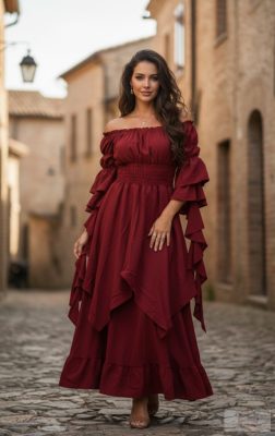 Rubin” – Bohém Elegancia Maxi Ruha