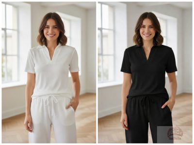 Prémium Bordázott Szabadidő-szett, fekete és fehér változat