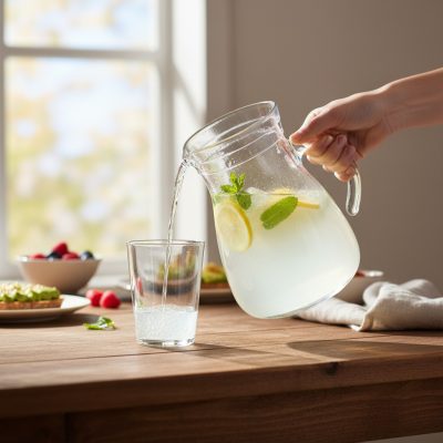 Cerve üveg kancsó, 1 liter - Olasz termék