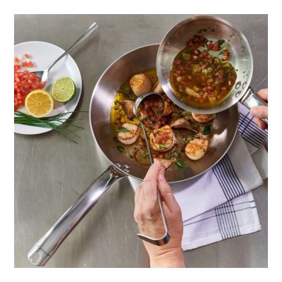 de Buyer Alchimy 3 rétegű Rozsdamentes Acél Serpenyő 24 cm-es átmérővel