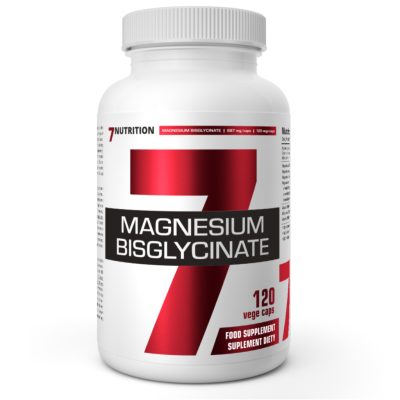 MAGNESIUM BISGLYCINATE + VITAMIN B6 - Szerves Magnézium Biszglicinát Kelát + B6 Vitamin - 120 Kapszula - 7Nutrition
