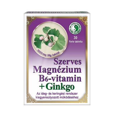 Dr. Chen Szerves Magnézium B6-vitamin + Ginkgo 30 db