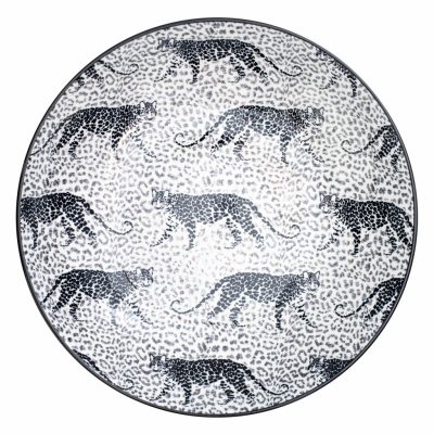 Mélytányér 23 cm leopard WILD - VERLO - 12 darab/csomag