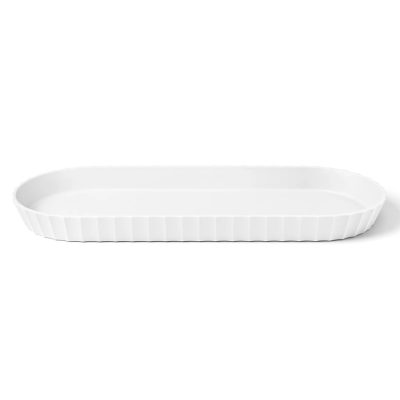 Ovális tálca 37,5 × 15 cm, fehér – MINERVA BLIM PLUS