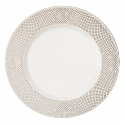 Lapostányér 16 cm, bézs peremmel, NORWICH – VERLO, 12 darab/csomag