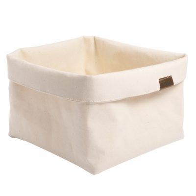 Kenyérzsák, 19,5 × 19,5 cm, fehér – ABERT