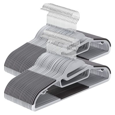 Csúszásmentes vállfa, műanyag ruhaakasztók, 50 db