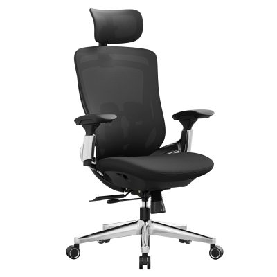 SONGMICS Ergonomikus szék, állítható, dönthető irodai szék, fekete