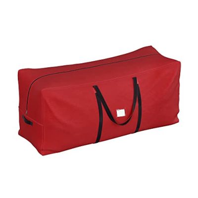 Karácsonyfa tárolótáska fenyőfáknak, vízálló fogantyúkkal, piros