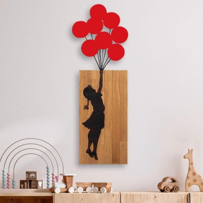 Fa fali dekoráció, banksy - 17