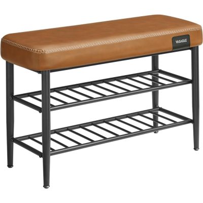 Ekho cipőpad, bejárati cipőtartó 30x80x50 cm, karamellbarna