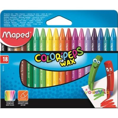 Zsírkréta 18 db-os Maped "Color Peps" Wax