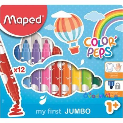 Filctoll készlet 12db-os MAPED "Color Peps Maxi" mosható