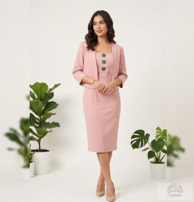 Grace Karin "Vintage Elegance" Kosztüm Szett – Antik Rózsaszín, XL méret