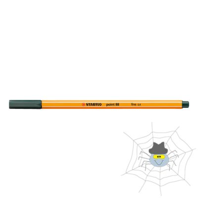 STABILO Point 88 rostirón, tűfilc 0,4 mm - sötétzöld