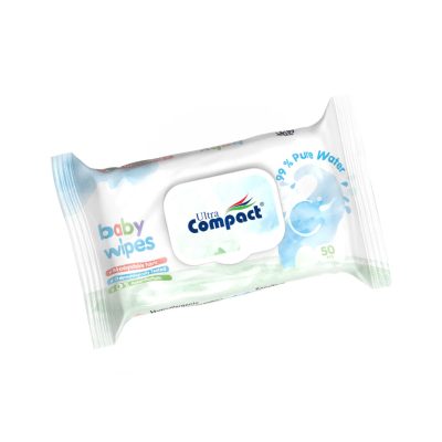 Ultra Compact Pure baba nedves törlőkendő 50 db – 99% víztartalom