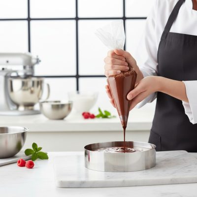 Tortakarika, kerek, 260x60 mm, rozsdamentes - de Buyer